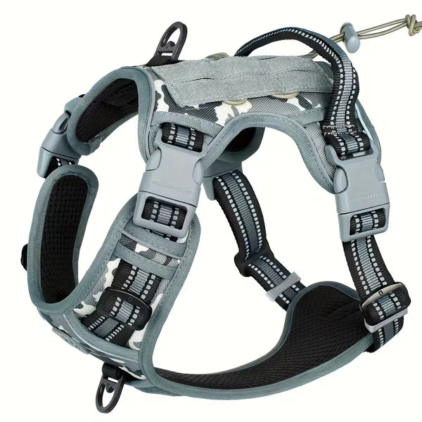 No-Pull Tactical Dog Harness 🐾 Ultimate Control & Comfort