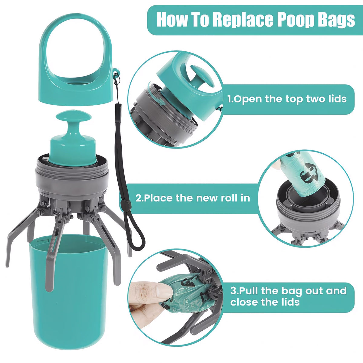 Hands-Free Pet Waste Scooper