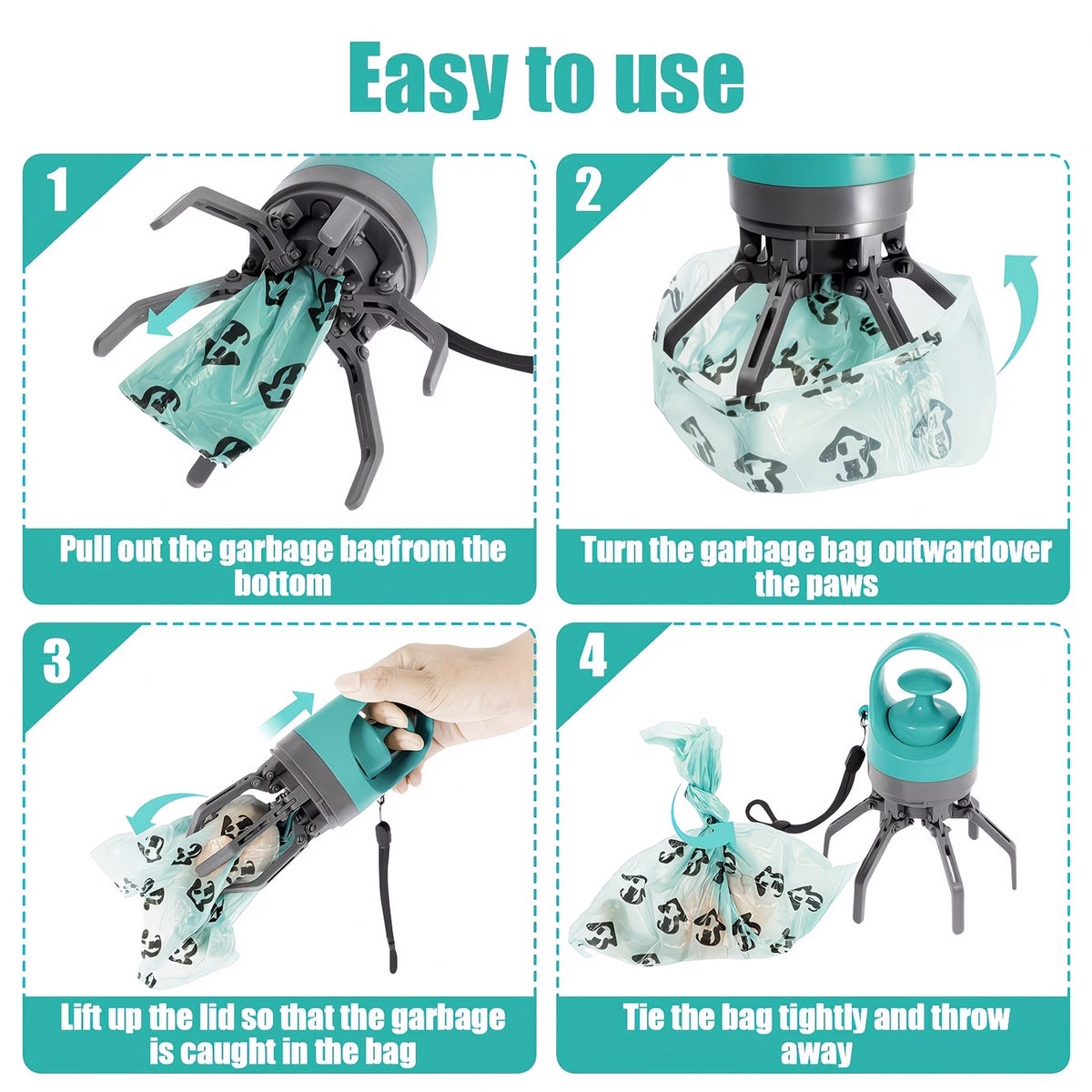 Hands-Free Pet Waste Scooper