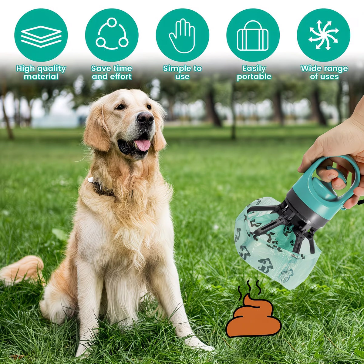 Hands-Free Pet Waste Scooper