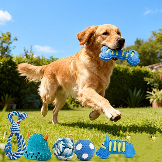 Give your dog the gift of endless fun - 7 pc dog toys